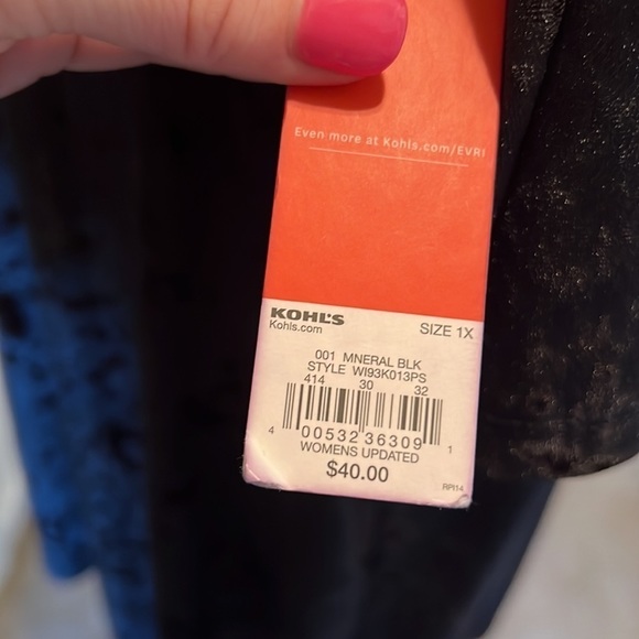 EVRI Crushed Velvet Top - Picture 3 of 4